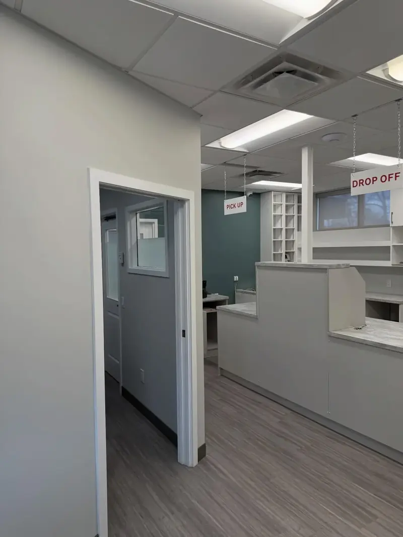 Commercial interior painting project after completion